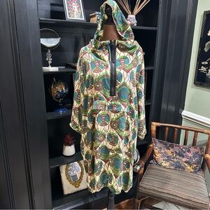 Marni at H&M Silk Hooded Anorak Dress Size 8 (Oversized Fit)